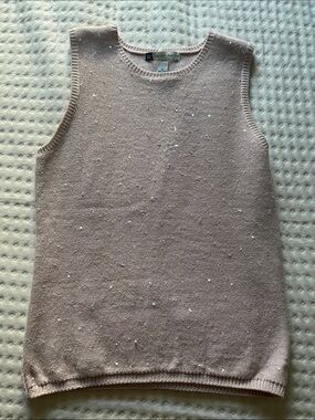 GAP Merino Wool sequin Knit Sleeveless Sweater Vest